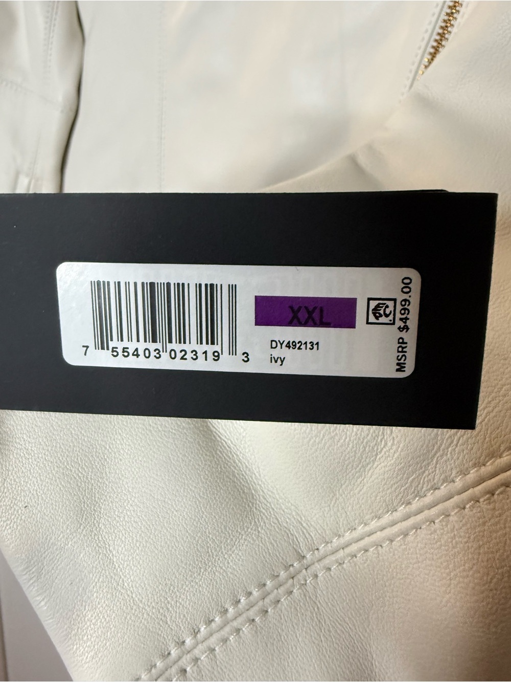 Donna Karan Genuine Leather Moto Jacket - Picture 6 of 16